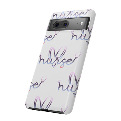 Google Pixel Tough Case - Nurse Stethoscope - White
