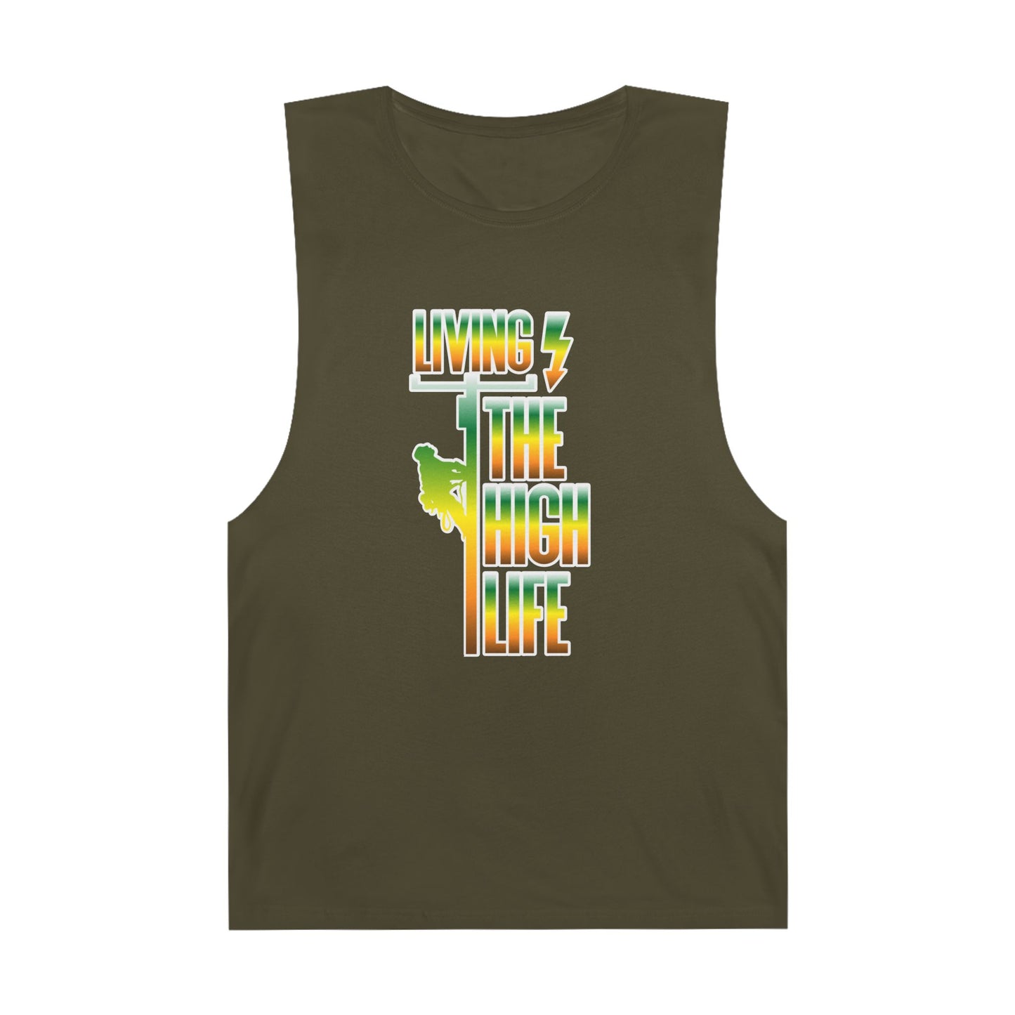 Lineman Tank - Living The High Life-gradient