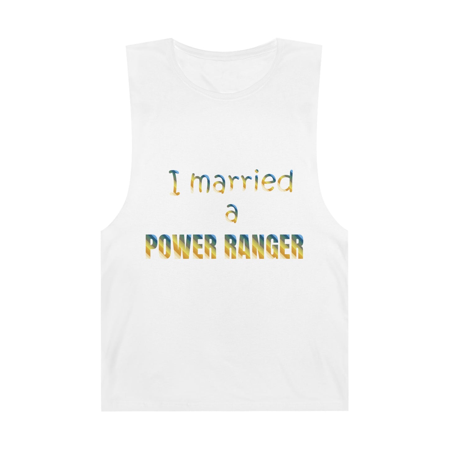 Lineman Tank - Married a Power Ranger colored chrome
