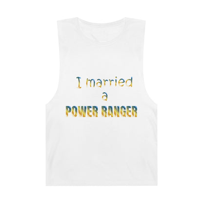 Lineman Tank - Married a Power Ranger colored chrome