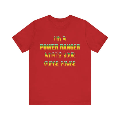 Lineman T-shirt - power ranger super power gradient