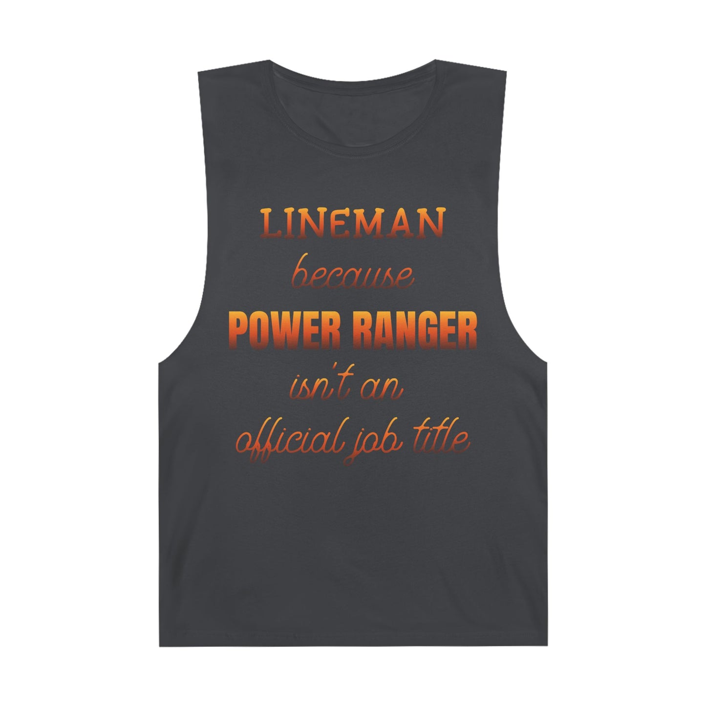 Lineman Tank - Power Ranger job title sky 24