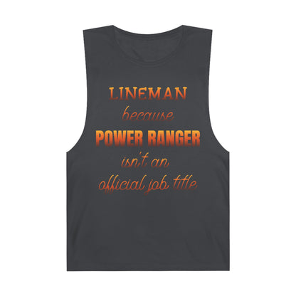 Lineman Tank - Power Ranger job title sky 24