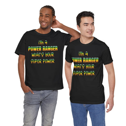 Lineman T-shirt - power ranger super power gradient