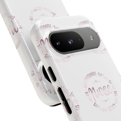 Google Pixel Tough Case - Nurse Circle  - White