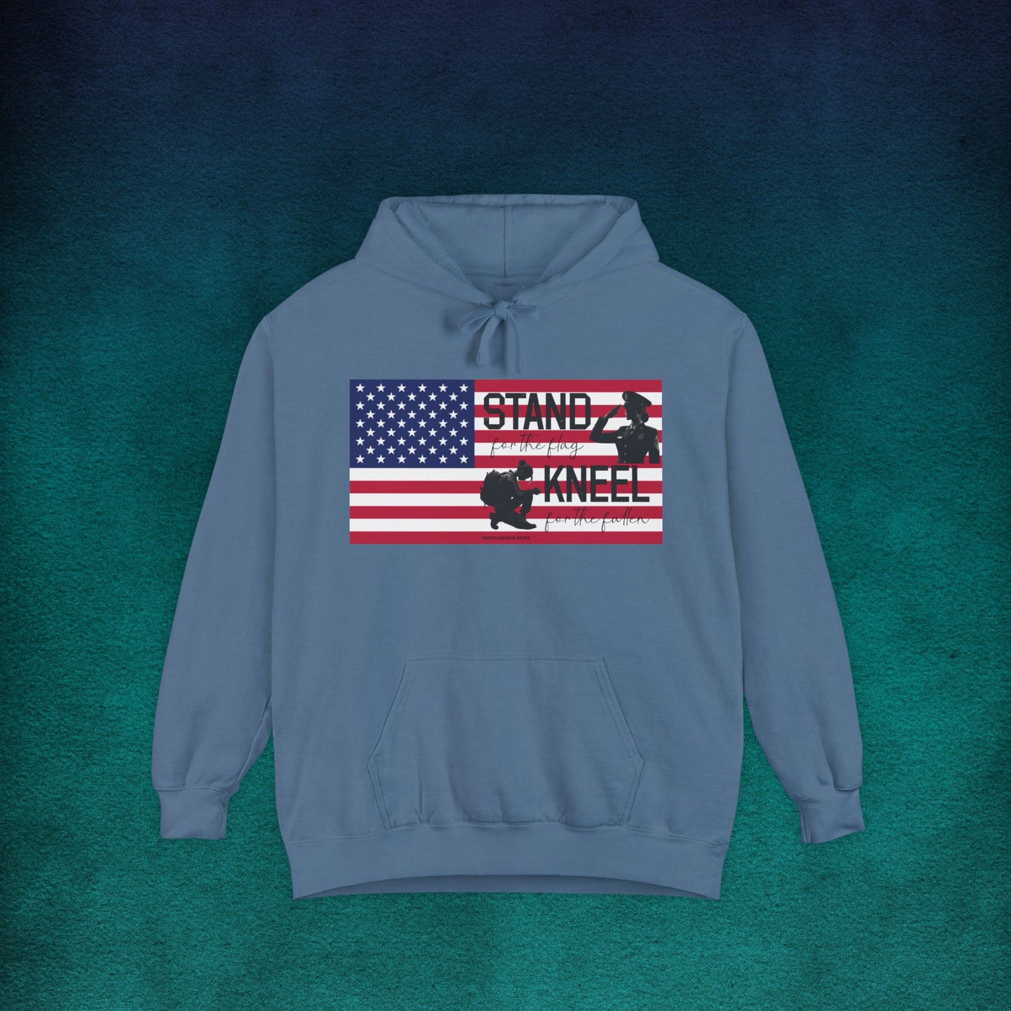 Comfort Colors Stand for the Flag, Kneel for the Fallen Hoodie (female)