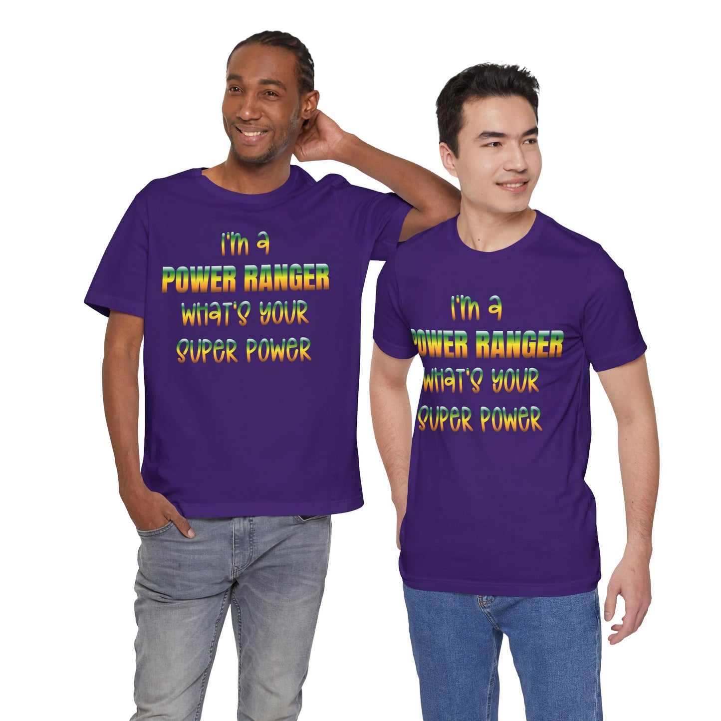Lineman T-shirt - power ranger super power gradient