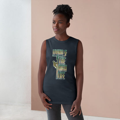 Lineman Tank - Living The High Life-copper patina