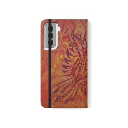 Faux Leather Wallet Phone Case - iPhone & Galaxy - I Rise From the Ashes