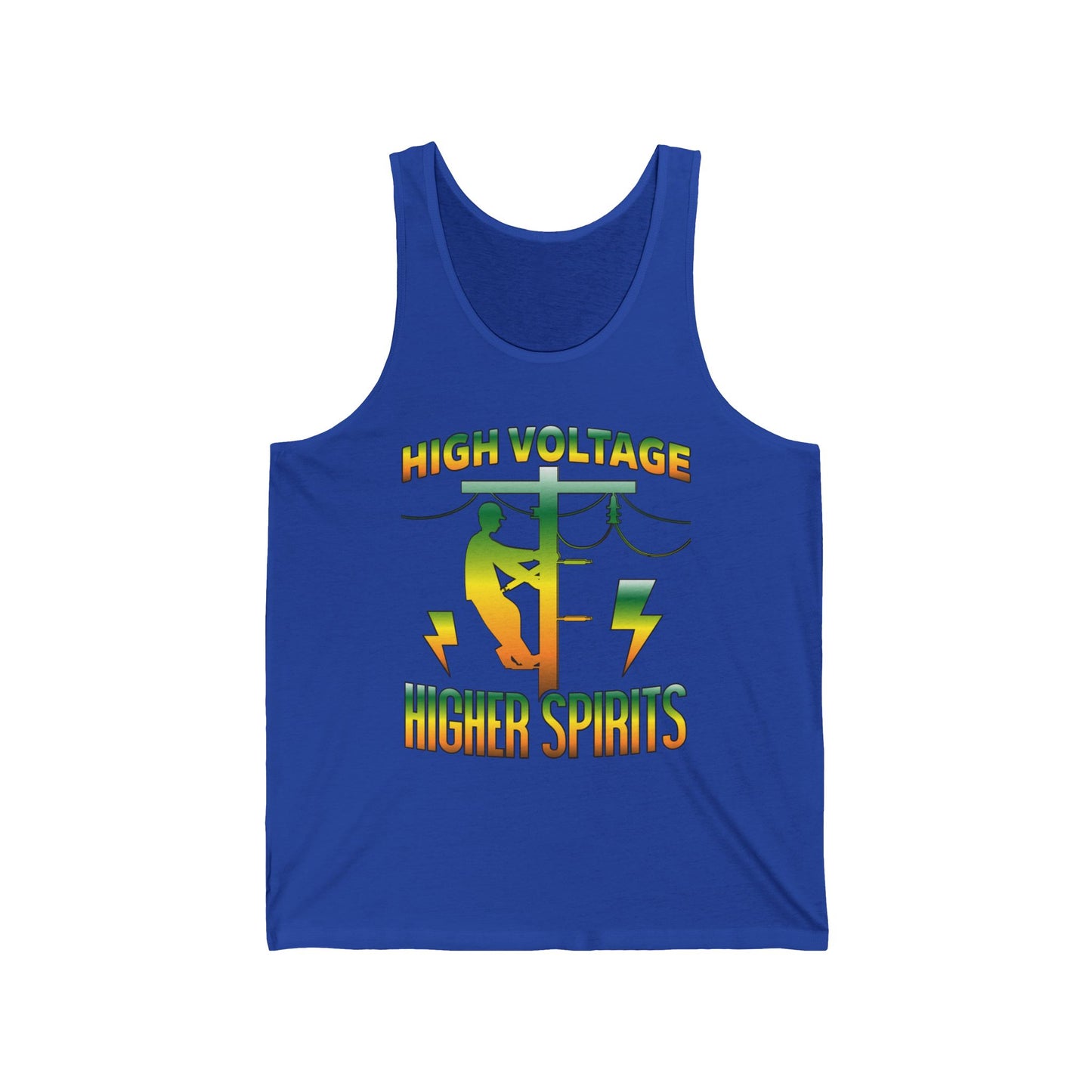 Lineman Tank - High Voltage Higher Spirits-gradient