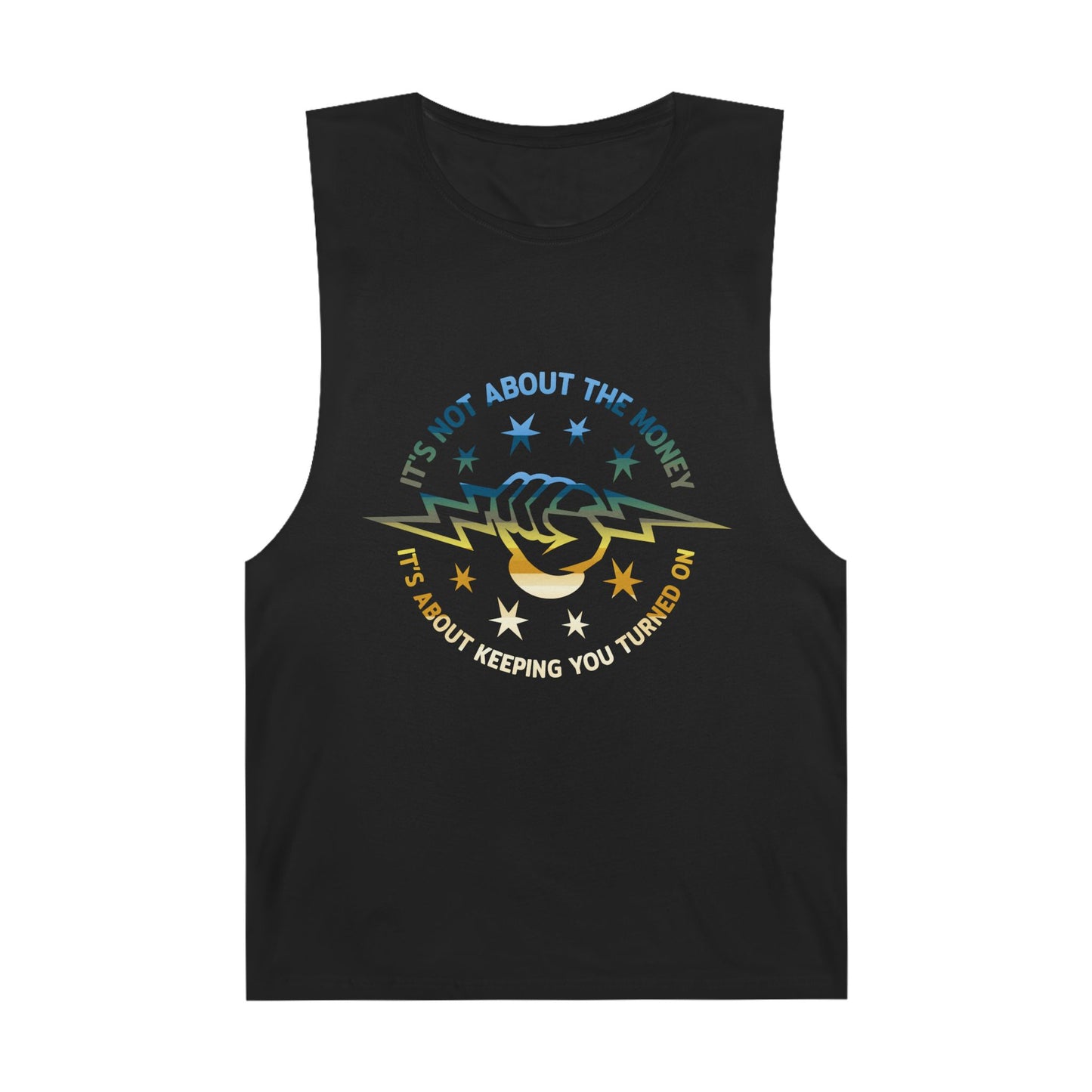 Lineman Tank - Its Not About The Money-colored chrome