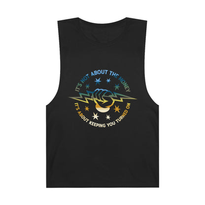 Lineman Tank - Its Not About The Money-colored chrome