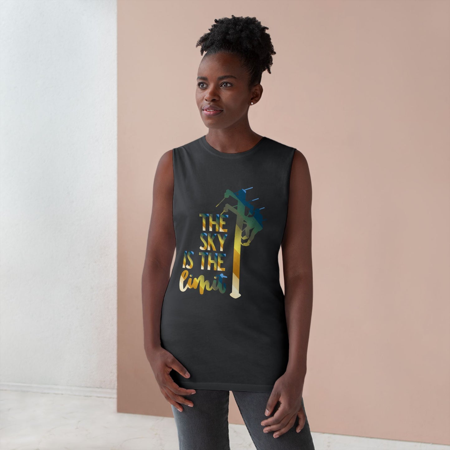 Lineman Tank - the-sky-is-the-limit-lineman colored chrome
