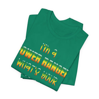 Lineman T-shirt - power ranger super power gradient