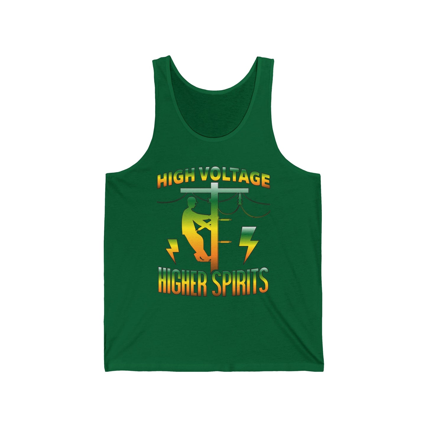 Lineman Tank - High Voltage Higher Spirits-gradient