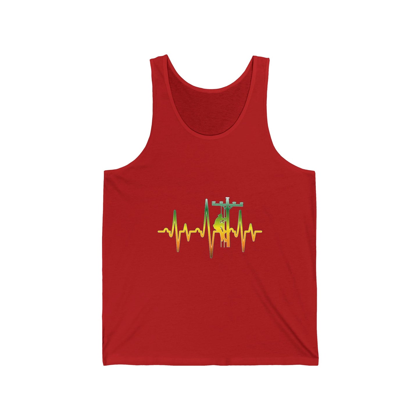 Lineman Tank - Lineman Heartbeat - gradient