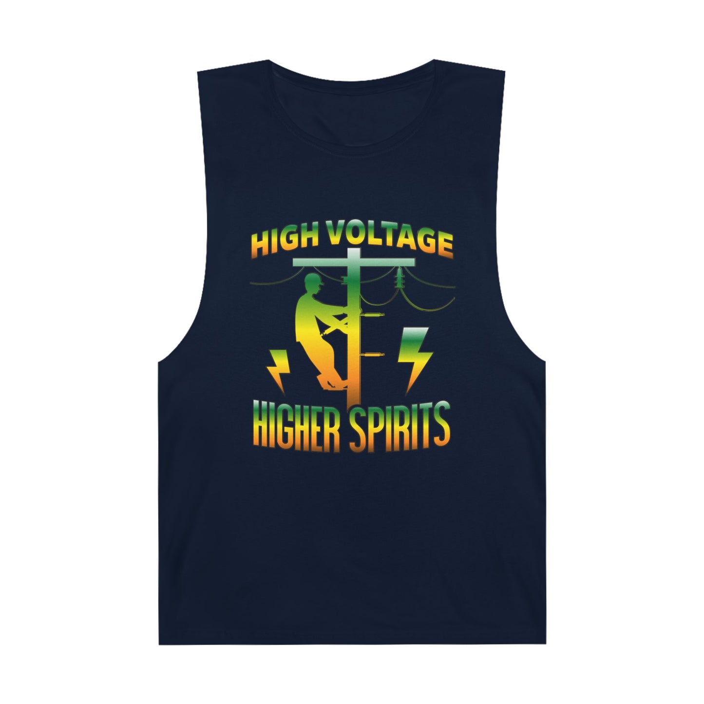 Lineman Tank - High Voltage Higher Spirits-gradient