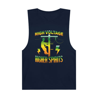 Lineman Tank - High Voltage Higher Spirits-gradient