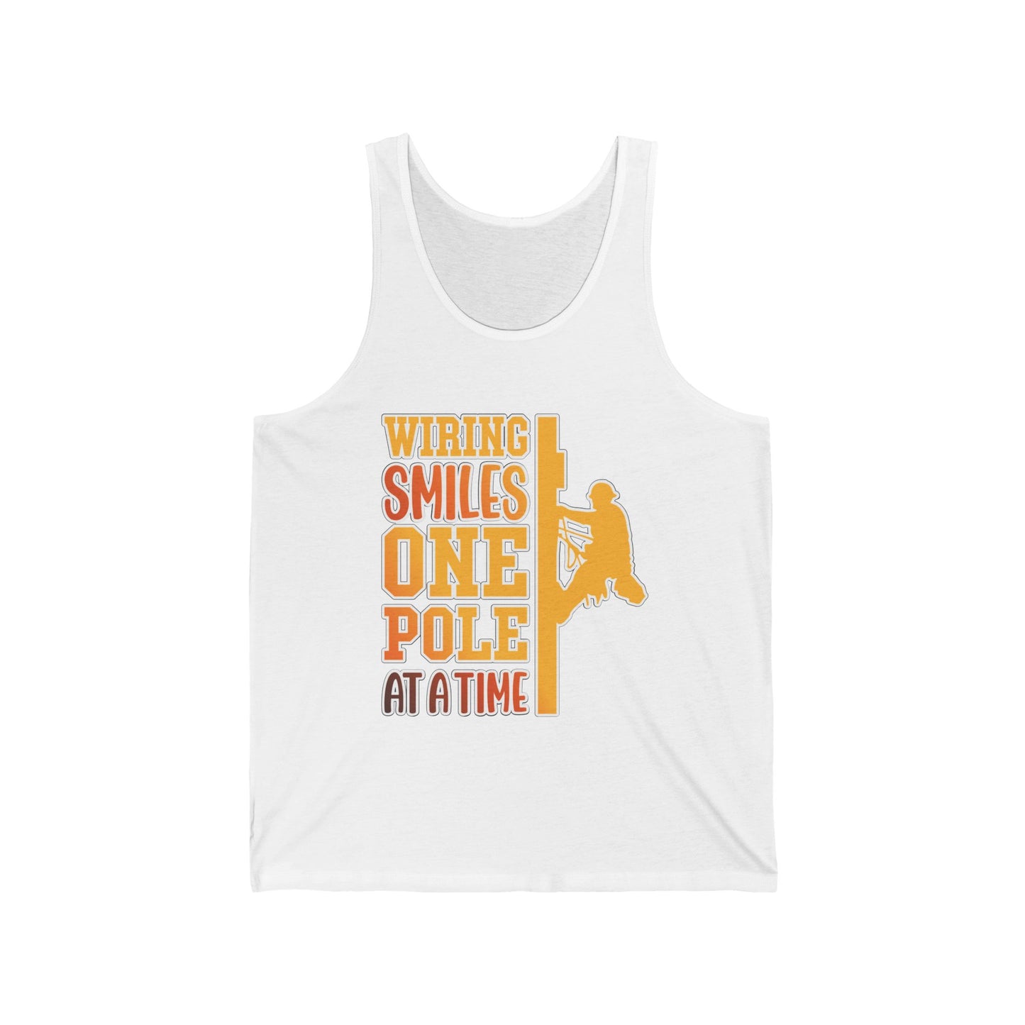Lineman T-shirt - Wiring Smiles One Pole At A Time-sky 24