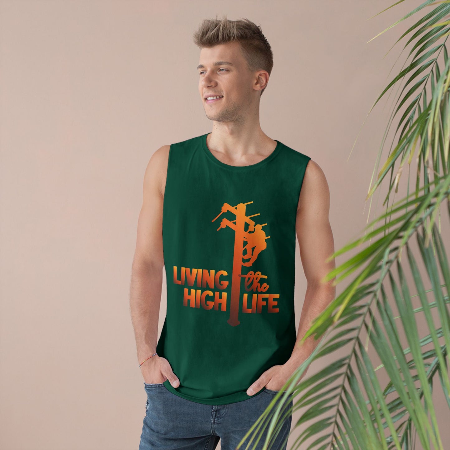 Lineman Tank - living the high life - sky 24