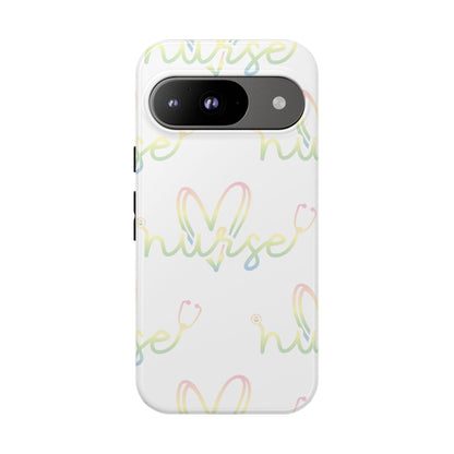 Google Pixel Tough Case - Nurse Stethoscope - White