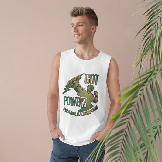 Lineman Tank - Got Power Thank A Lineman - copper patina