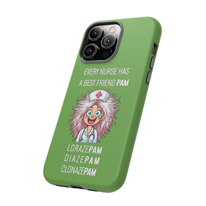 Nurse iPhone Tough Case - Every Nurse Has a Friend Named PAM Design (1) - Green