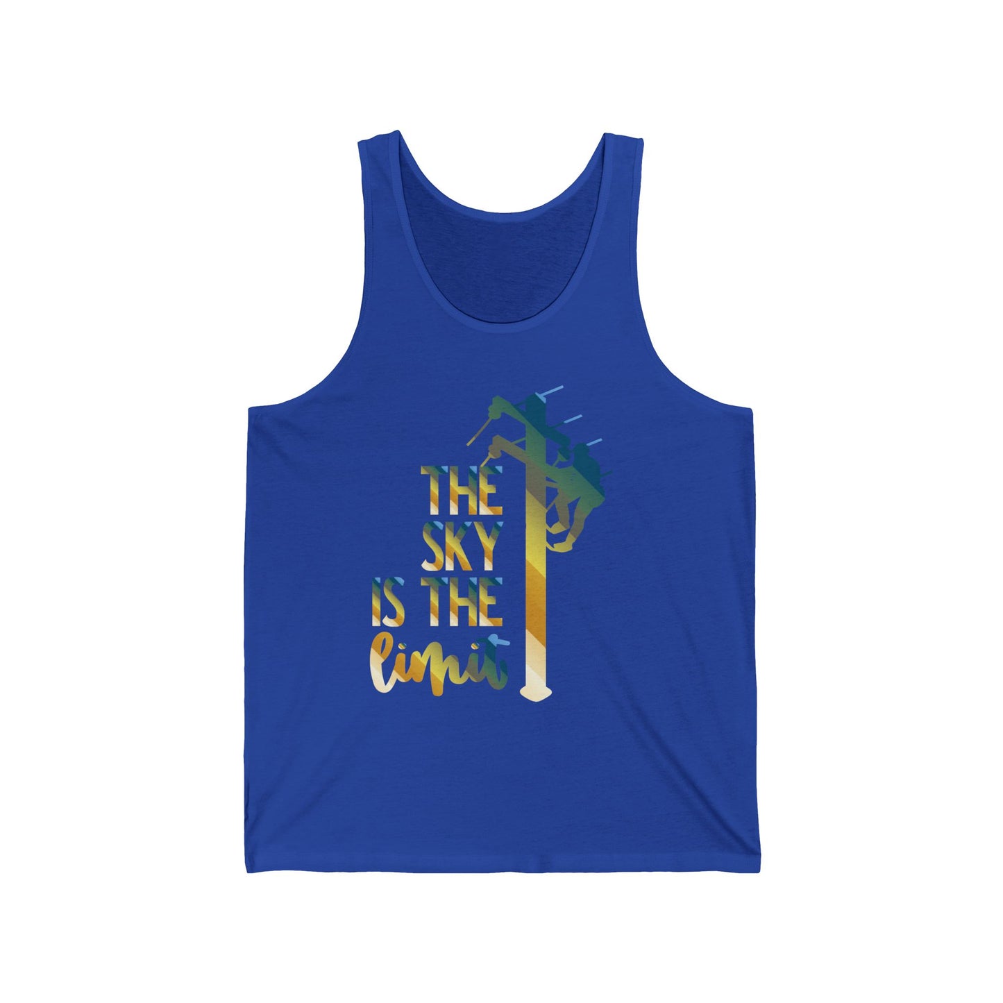 Lineman T-shirt - the-sky-is-the-limit-lineman colored chrome