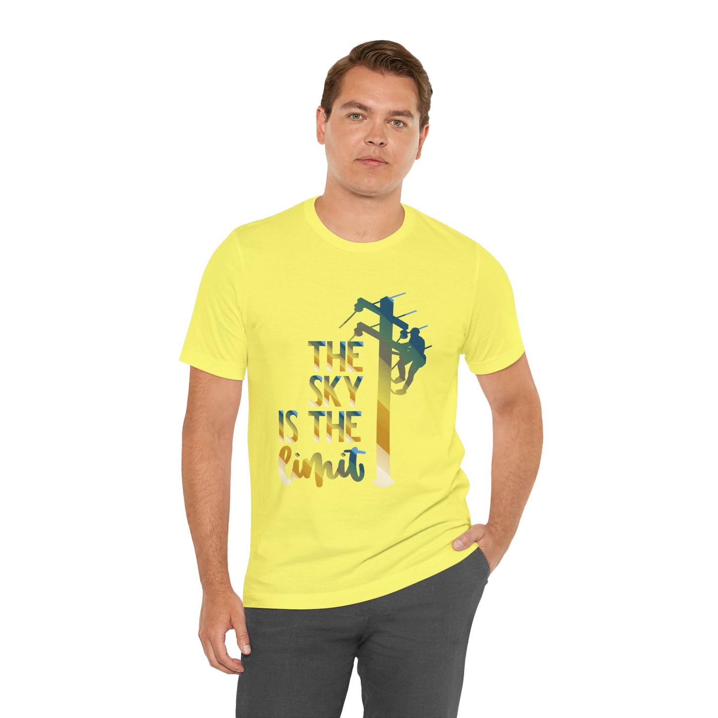 Lineman T-shirt - the-sky-is-the-limit-lineman colored chrome