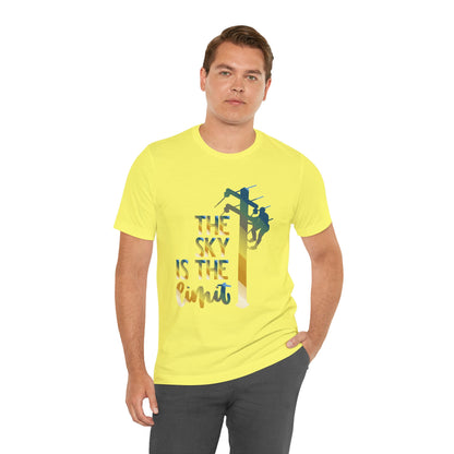 Lineman T-shirt - the-sky-is-the-limit-lineman colored chrome