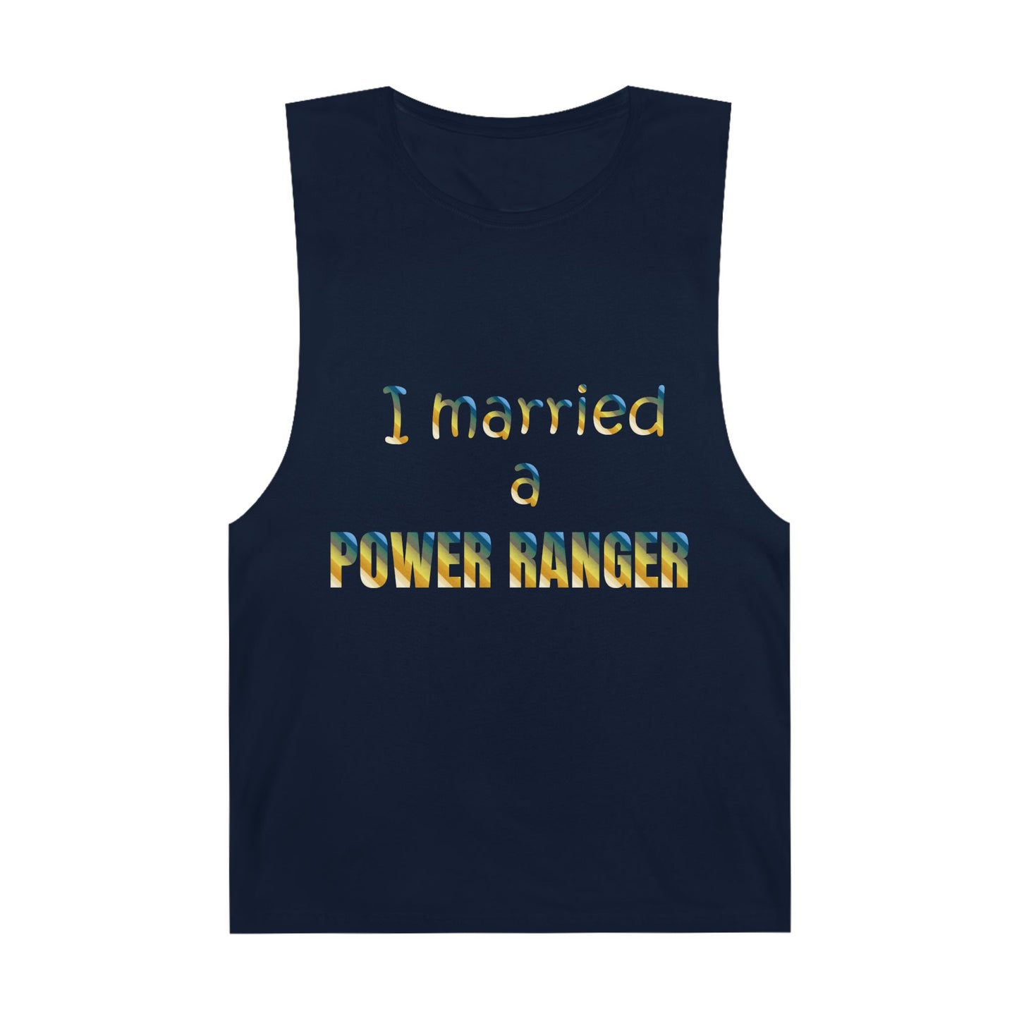 Lineman Tank - Married a Power Ranger colored chrome