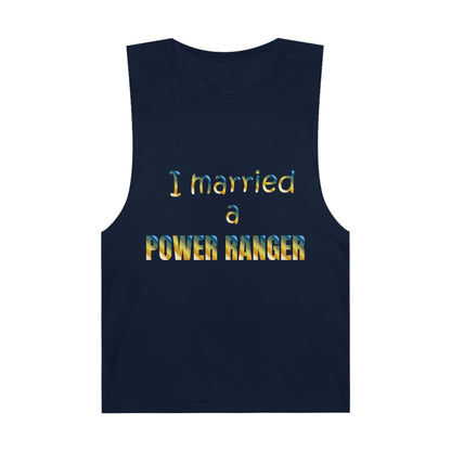 Lineman Tank - Married a Power Ranger colored chrome