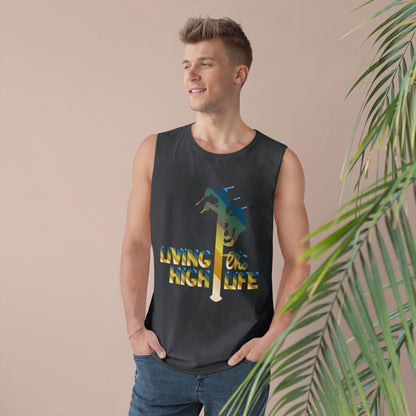 Lineman Tank - living the high life - colored chrome