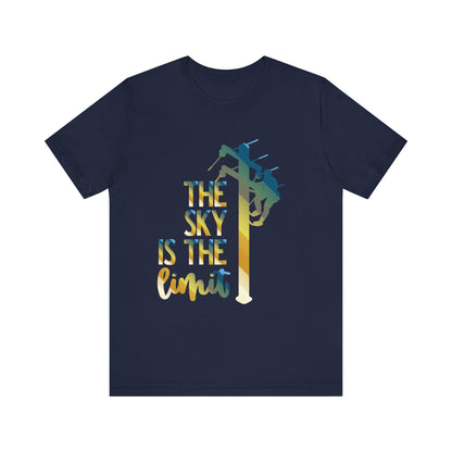 Lineman T-shirt - the-sky-is-the-limit-lineman colored chrome