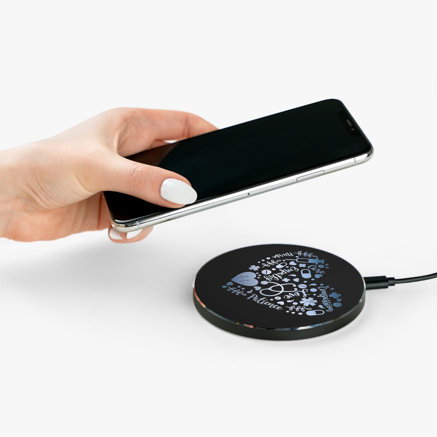 Nurse Heart Wireless Charger | Fast Charging Pad for Healthcare Professionals
