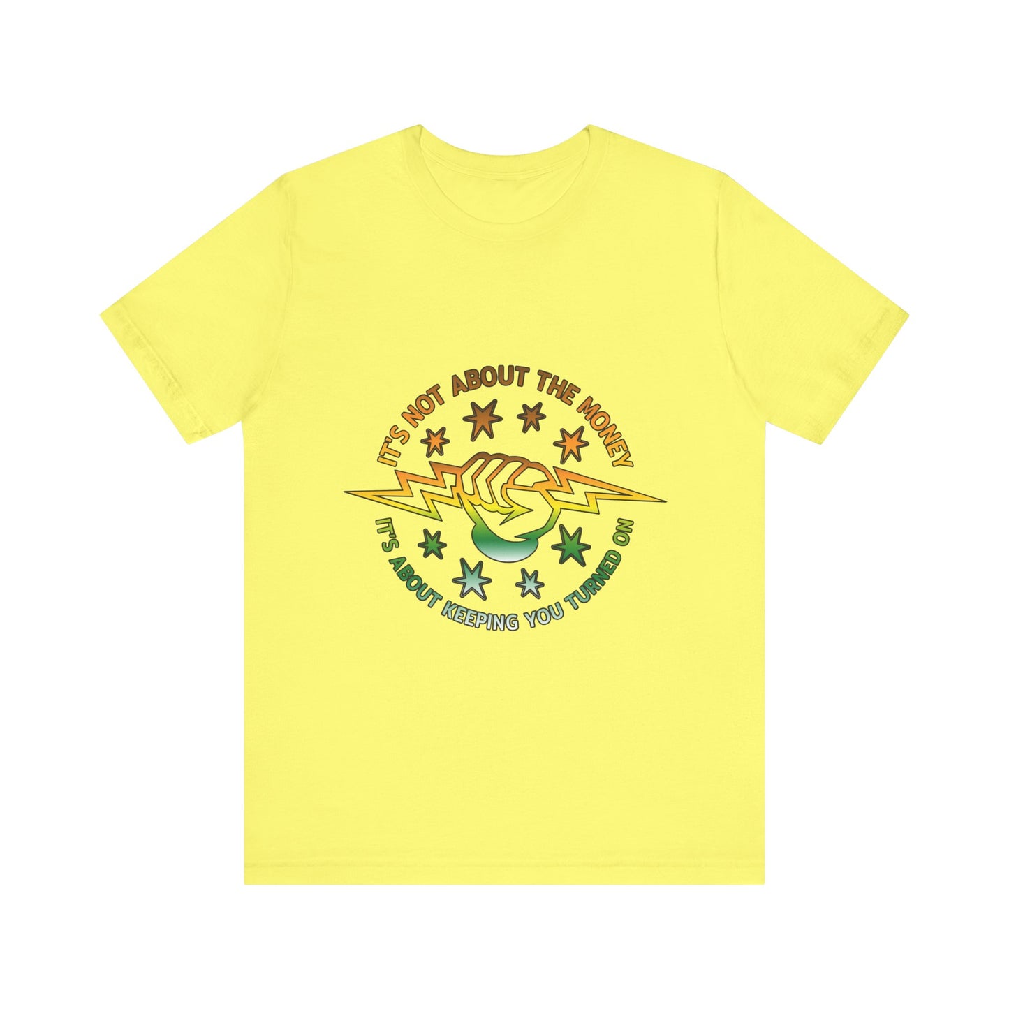 Lineman T-shirt - Its Not About The Money-gradient