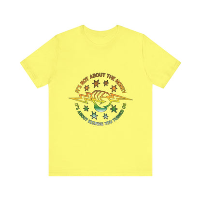 Lineman T-shirt - Its Not About The Money-gradient