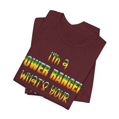 Lineman T-shirt - power ranger super power gradient