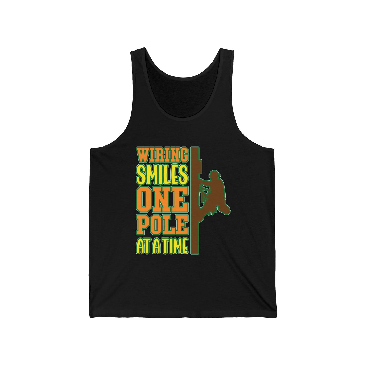 Lineman T-shirt - Wiring Smiles One Pole At A Time-color