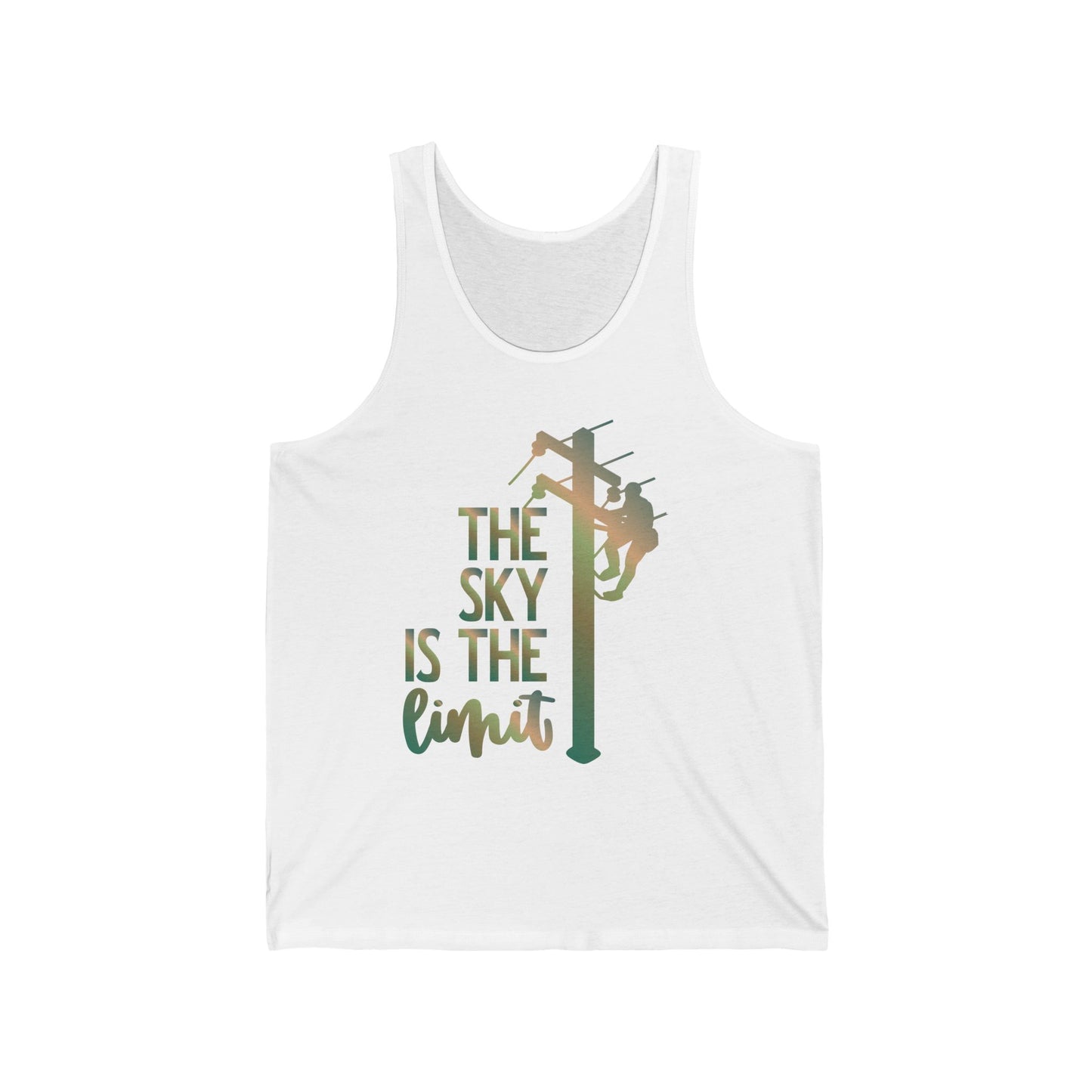 Lineman T-shirt - the-sky-is-the-limit-lineman copper patina