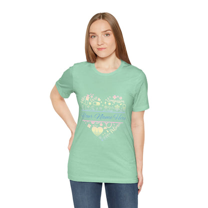 Monogram Heart pastel