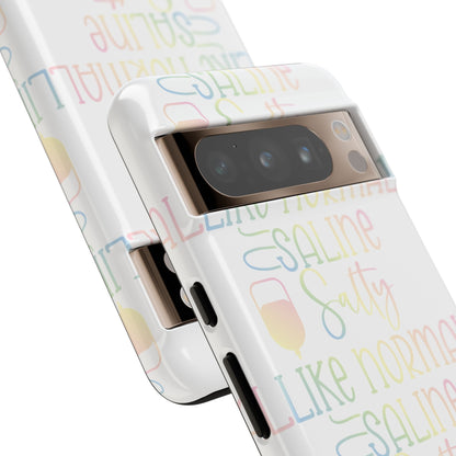 Google Pixel Tough Case - Salty Saline Like Normal Saline - White