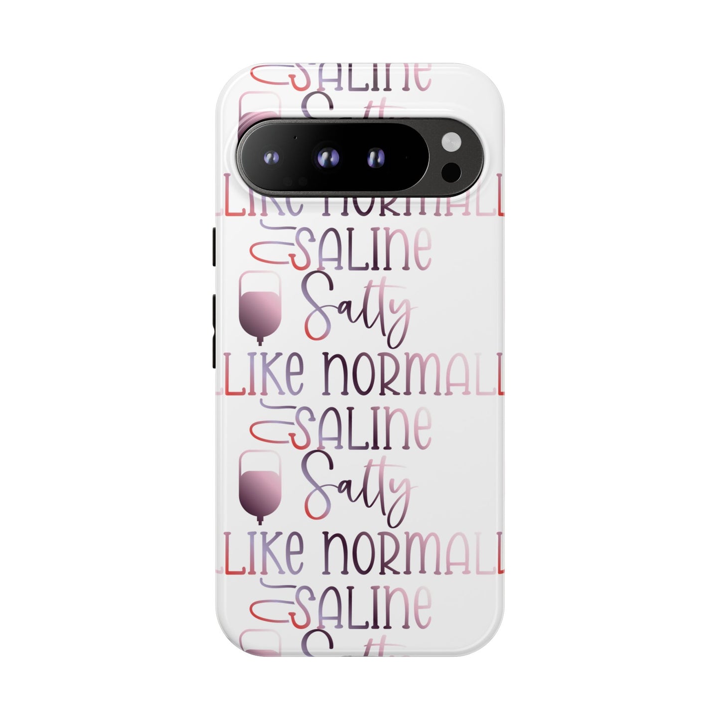 Google Pixel Tough Case - Salty Saline Like Normal Saline - White