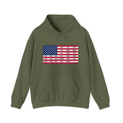 Gildan Phonetic Flag Hoodie