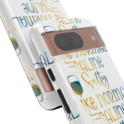 Google Pixel Tough Case - Salty Saline Like Normal Saline - White