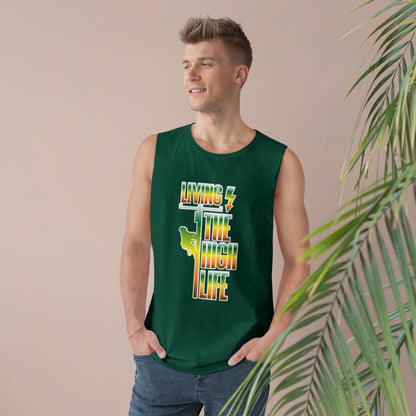 Lineman Tank - Living The High Life-gradient
