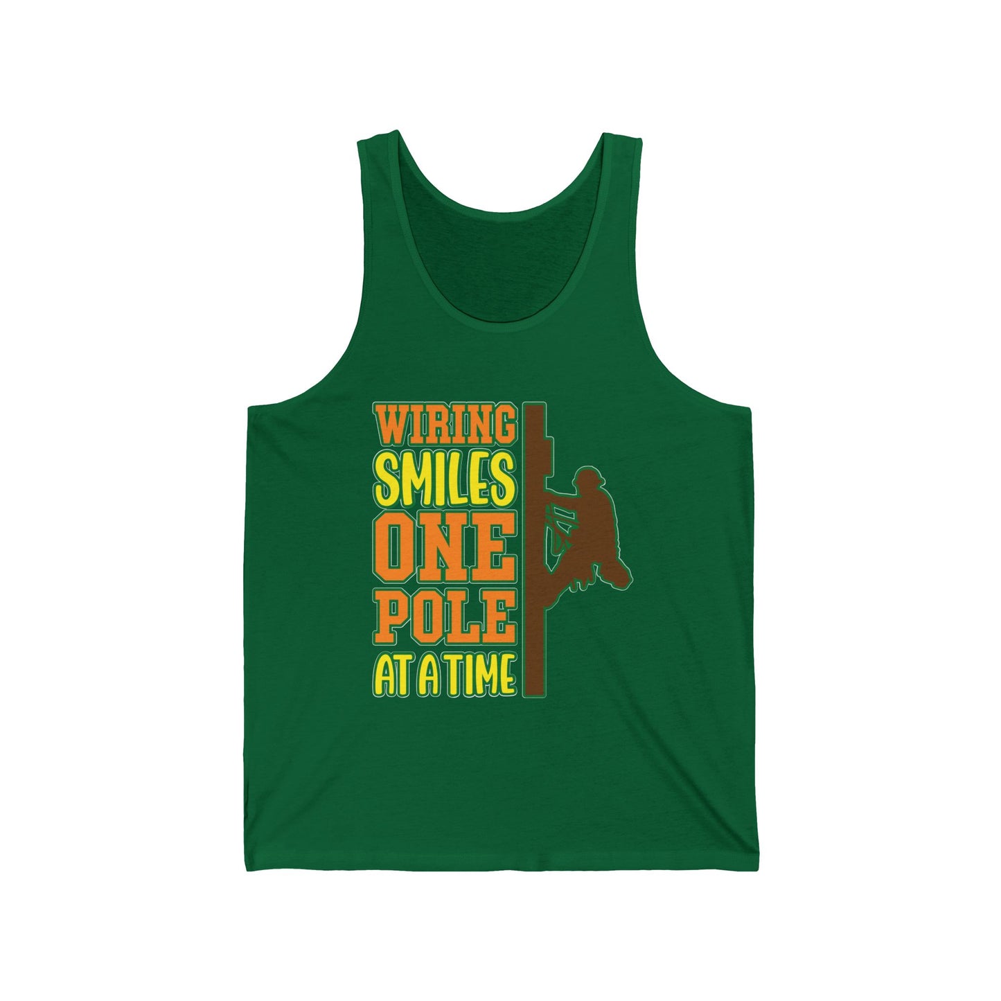 Lineman T-shirt - Wiring Smiles One Pole At A Time-color