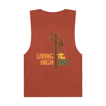 Lineman Tank - living the high life - color