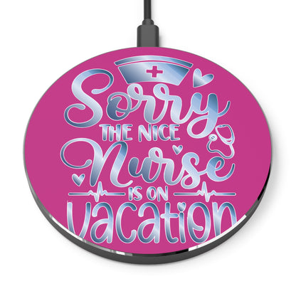 Nice Nurse Vacation Wireless Charger | Fast Charging Pad for Healthcare Professionals