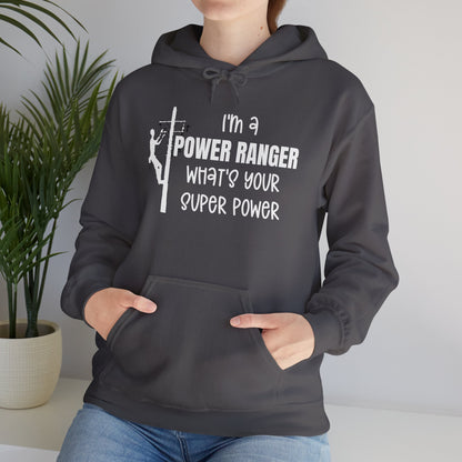 Gildan Hoodie - I'm a Power Ranger What's Your Super Power (male)